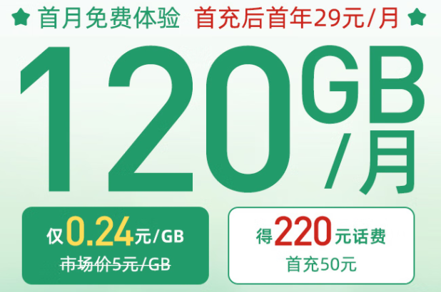 青海電信29元大流量卡 包220元話費(fèi) 90通用+30G定向+100分鐘語(yǔ)音 長(zhǎng)期套餐