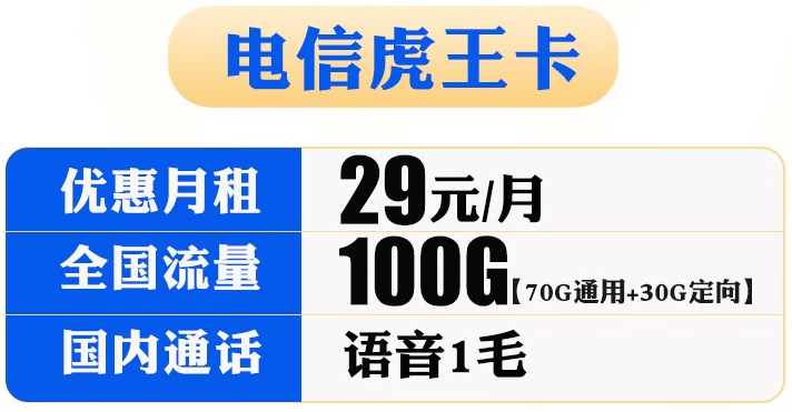 電信虎王卡怎么樣？電信虎王卡套餐詳情介紹