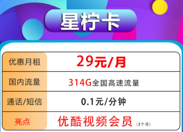 流量不夠用怎么辦？ 中國電信官方流量卡大流量不限速低月租超劃算29元送優(yōu)酷會員