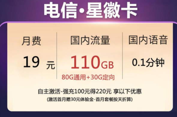 你想好換一張什么樣的手機卡了嗎？隆重推出【電信星徽卡、云雷卡】低月租大流量放心用上網(wǎng)卡