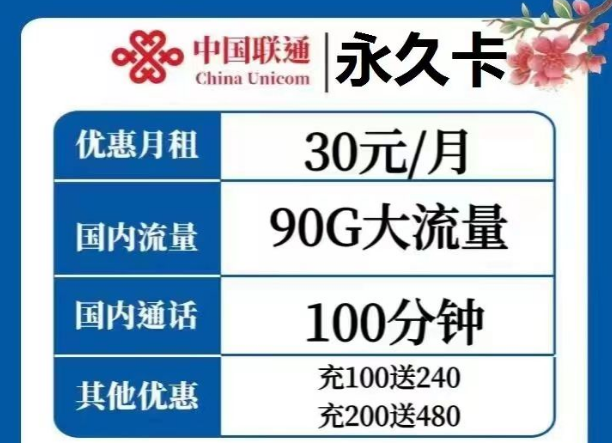 選擇哪種流量卡才是最優(yōu)？聯(lián)通永久卡30元、天慶卡19元月租|純通用流量+語音通話