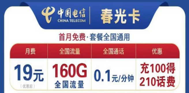 為什么流量卡的流量用的那么快？電信19元160G春光卡+首月免費+全國可用不限速