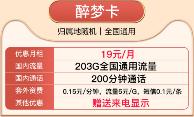 驚爆好卡！超大流量純通用|享"聯(lián)通醉夢(mèng)卡、醉陽(yáng)卡"豪華套餐