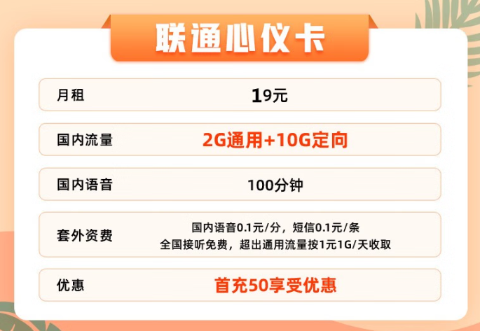 好用的聯(lián)通流量卡|低月租、資費低、性價比高！